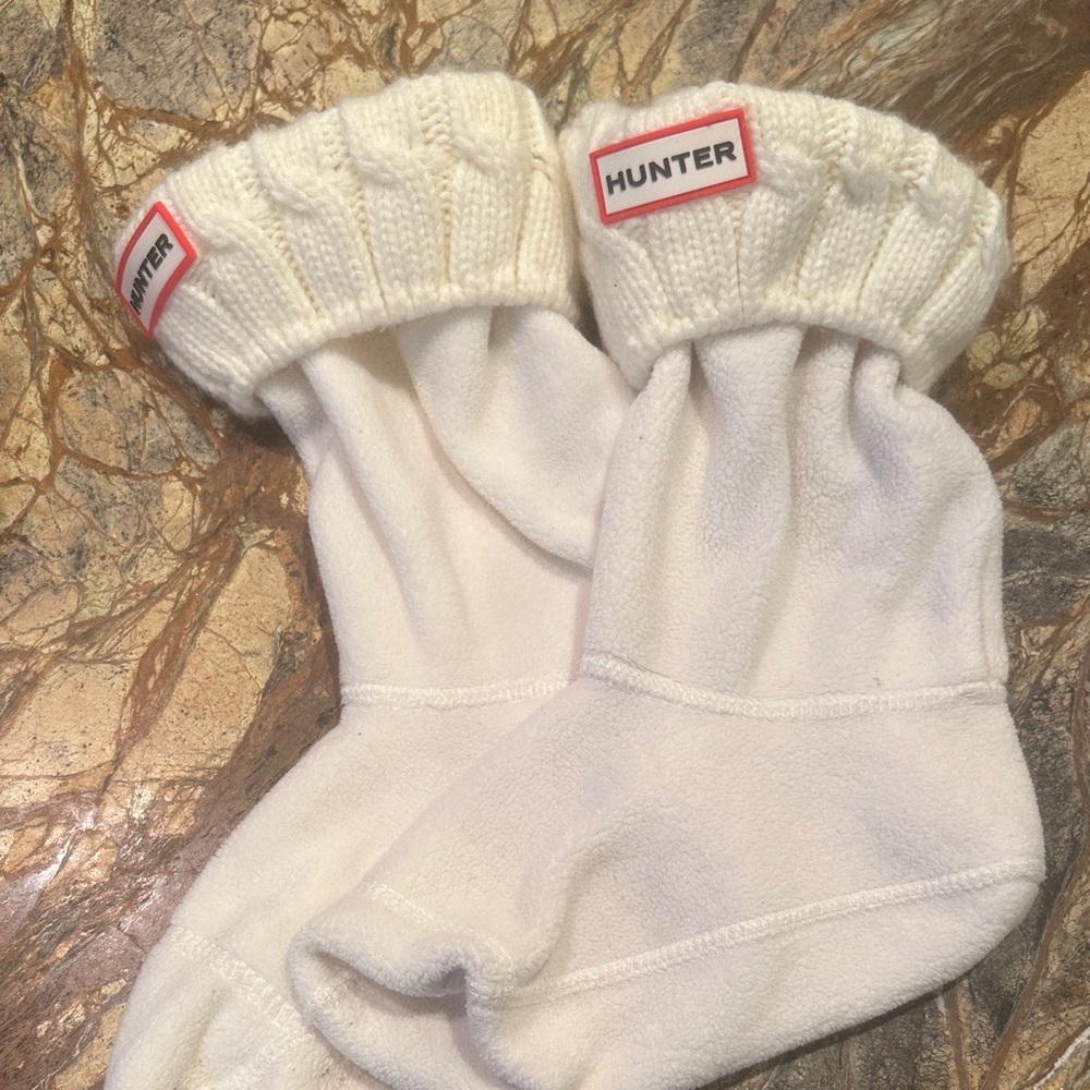 Hunter Cream Boot Socks